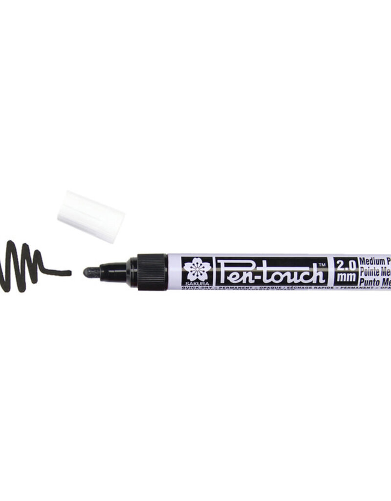 Pen-Touch Paint Marker Black Medium (2mm)