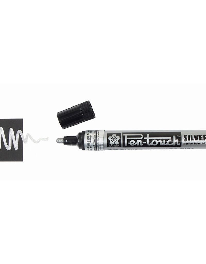 Pen-Touch Paint Marker Silver Medium (2mm)