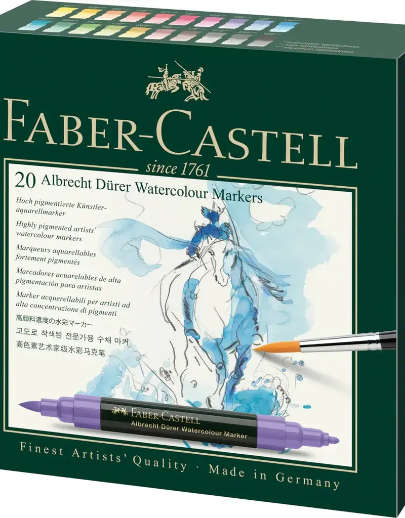 Albrecht Durer Watercolor Marker Wallet Sets 20 Colors
