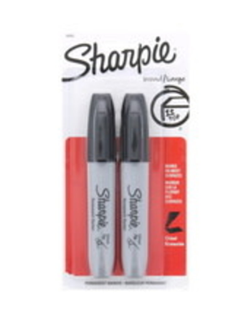 Sharpie Chisel Marker Black 2 Pack