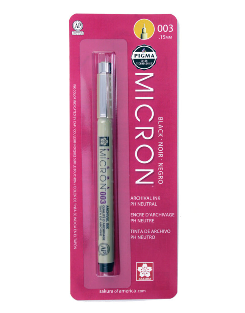 Micron Pen Black 0.15mm (003)