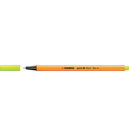 Stabilo Point 88 Pens Neon Yellow