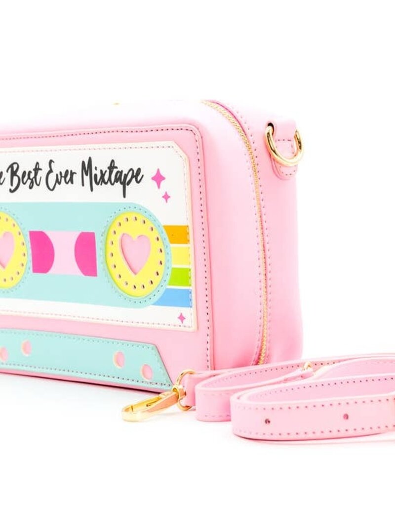 Best Ever Cassette Tape Handbag- Retro Pink