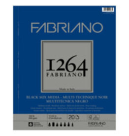Fabriano 1264 Black Mixed Media Pads, 11" x 14"