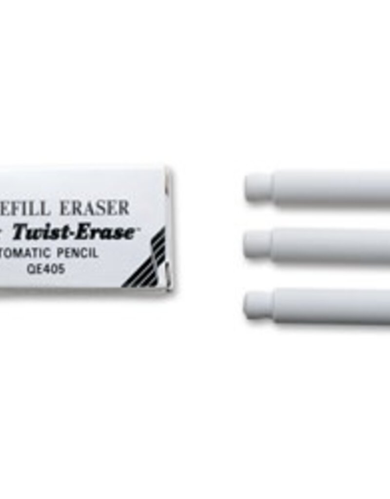 Twist-Erase III Mechanical Pencils, Eraser Refills, 3/Box