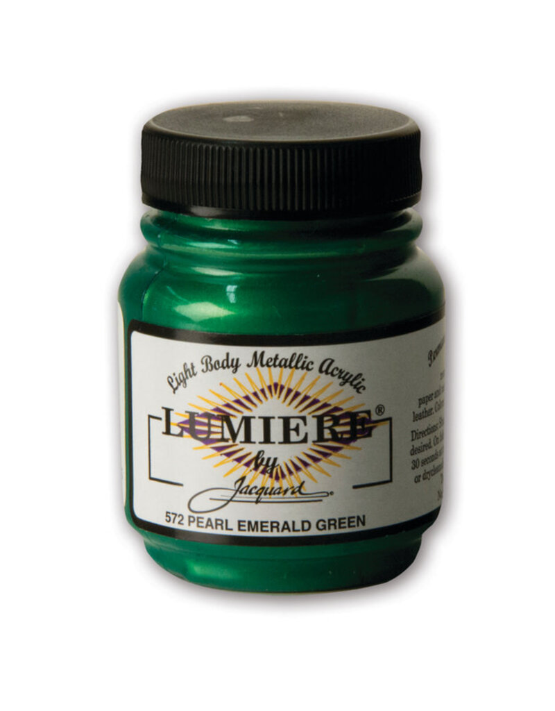 Jacquard Lumiere Acrylic Paints (2.25oz) Pearlescent Emerald Green