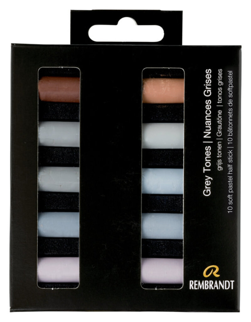 Rembrandt Pastels Half Stick Sets (10pcs) Grey Tones