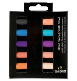 Rembrandt Soft Pastel Set, Half-Stick, 10-Colors, Desert Tones