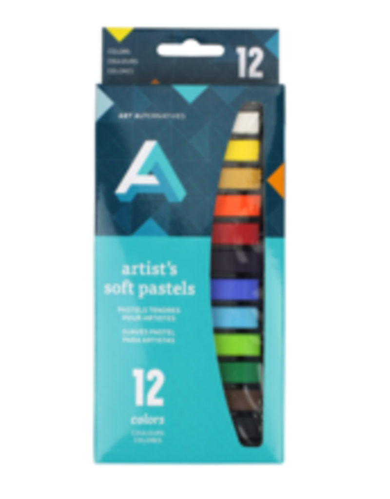 Art Alternatives Artist Soft Pastel Set, 12-Colors