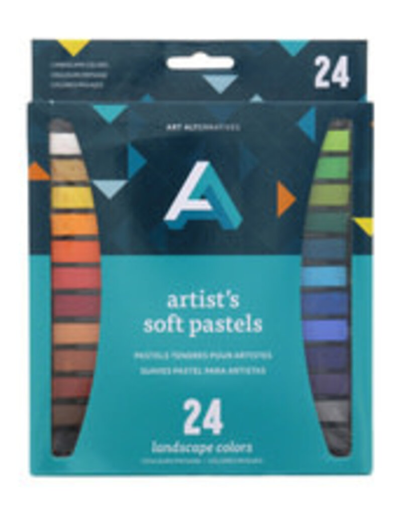 Art Alternatives Artist Soft Pastel Set, 24-Colors, Landscape
