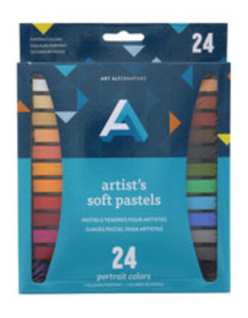 Art Alternatives Artist Soft Pastel Set, 24-Colors, Portrait