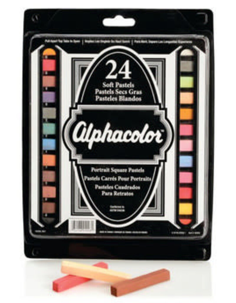Alphacolor Soft Pastel Set of 24 Portrait Colors