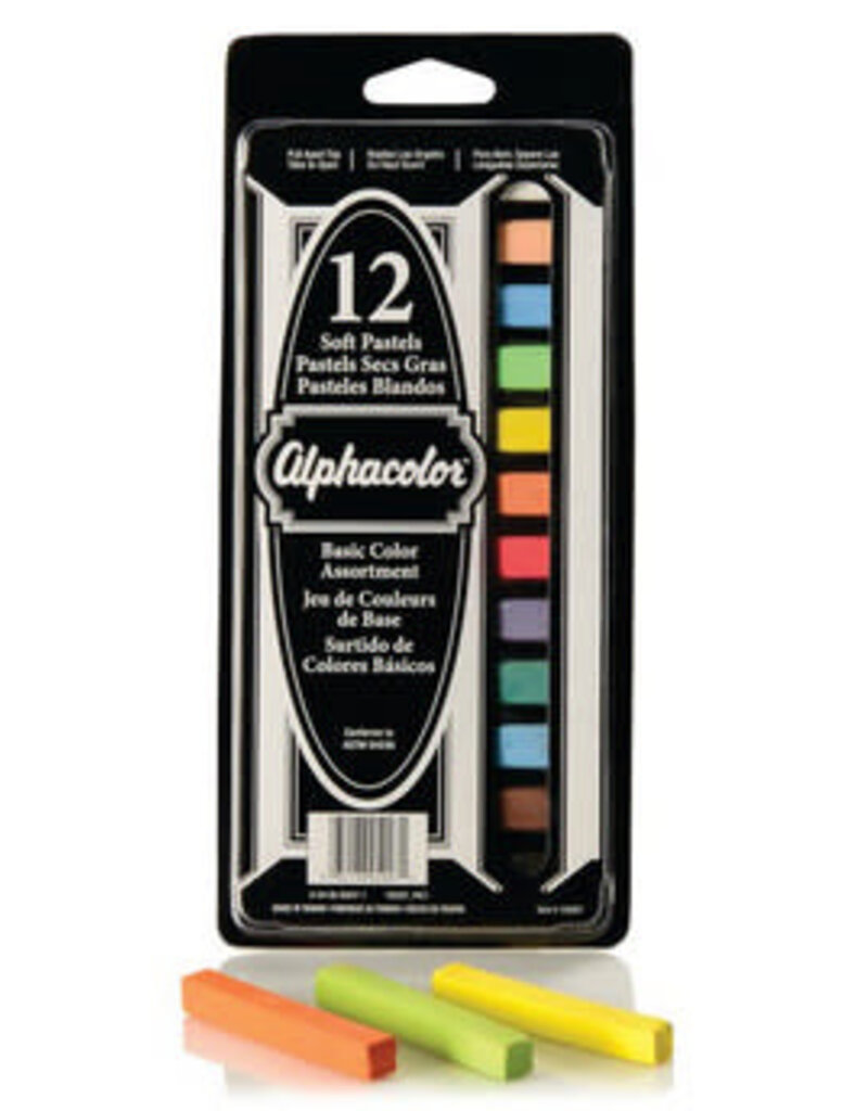 Alphacolor Soft Pastel Set of 12 Basic Colors