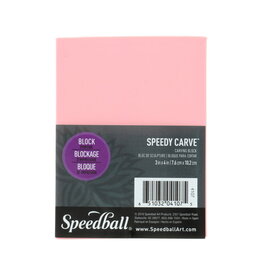 Speedball Speedball Speedy Carve Pink Carving Block 3x4"