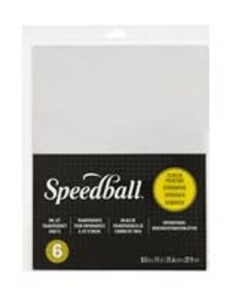 Speedball INK JET TRANSPARENCIES PACK OF 6