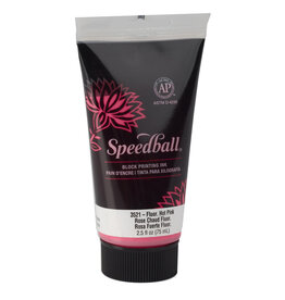 Speedball Speedball Block Printing Water-Soluble Ink (2.5oz) Fluorescent Hot Pink