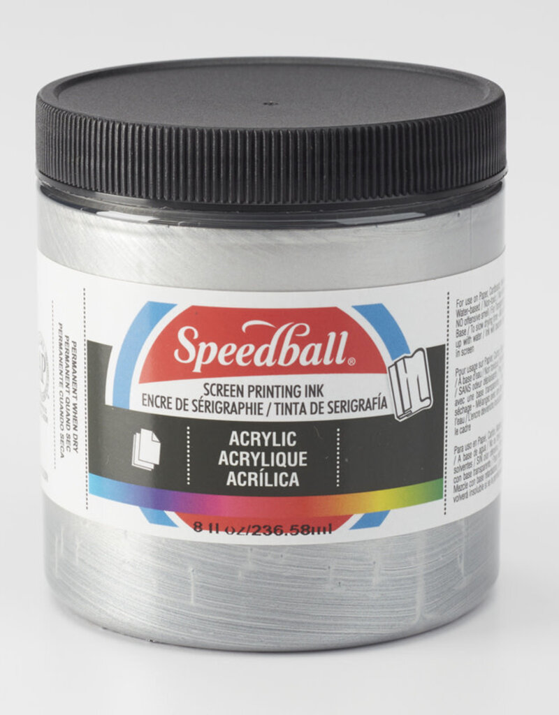 Speedball Speedball Acrylic Screen Printing Ink (8oz) Silver