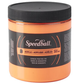 Speedball Speedball Acrylic Screen Printing Ink (8oz) Fluorescent Orange