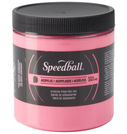 Speedball Speedball Acrylic Screen Printing Ink (8oz) Fluorescent Hot Pink
