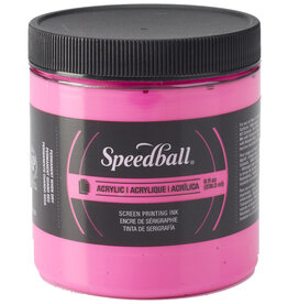 Speedball Speedball Acrylic Screen Printing Ink (8oz) Fluorescent Magenta