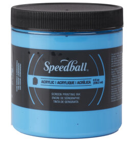 Speedball Speedball Acrylic Screen Printing Ink (8oz) Fluorescent Blue