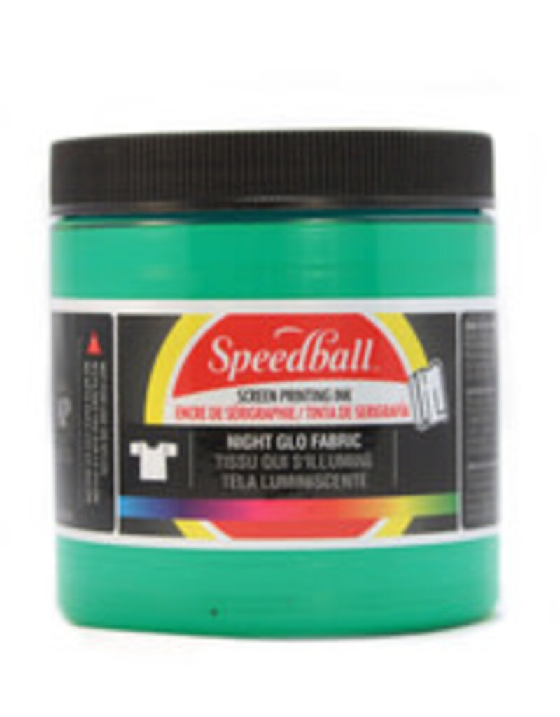 Speedball Speedball Fabric Screen Printing Ink (8oz) Nite Glo Green