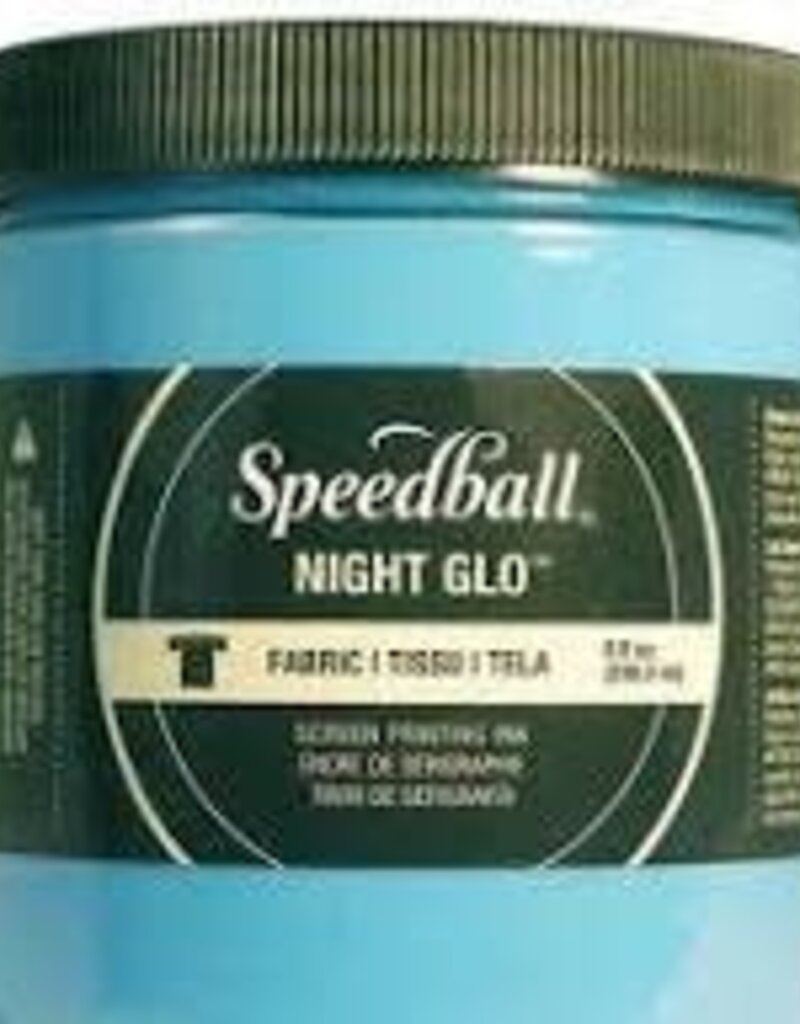 Speedball Speedball Fabric Screen Printing Ink (8oz) Nite Glo Blue