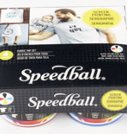 Speedball Speedball Fabric Screen Printing Inks- Basic 4 Color (4oz)
