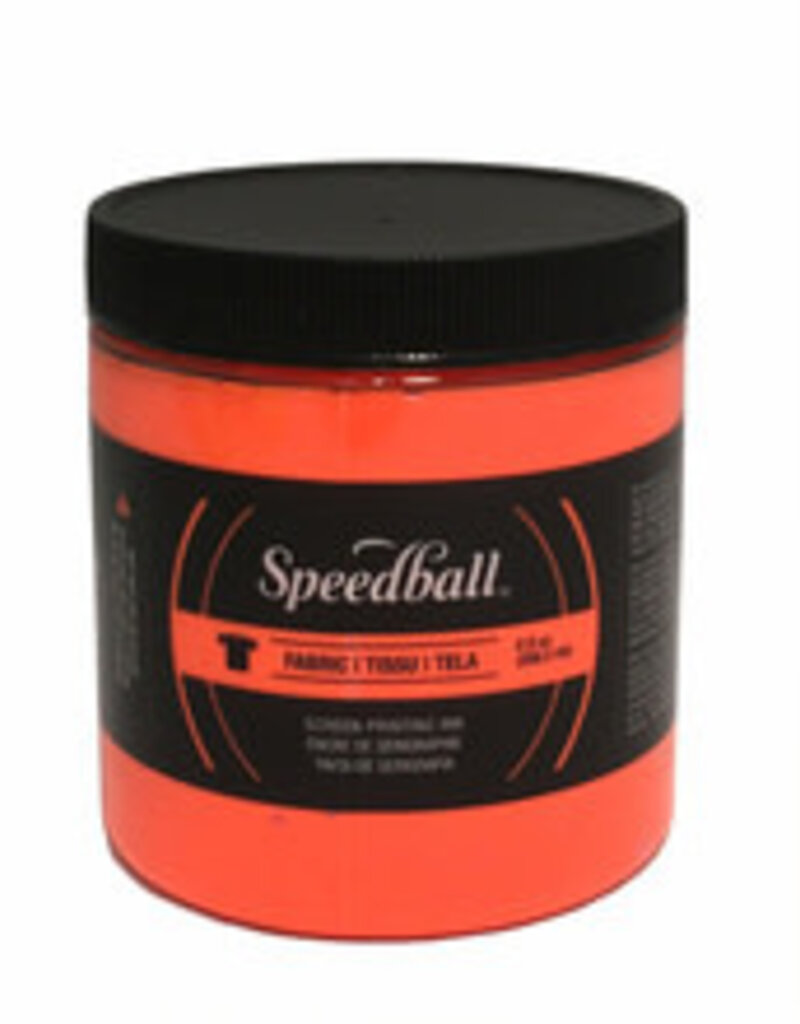 Speedball Speedball Fabric Screen Printing Ink (8oz) Fluorescent Orange