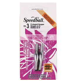 Speedball Speedball Lino Cutter Blades (2 pack) #3 (U-shaped Gouges)