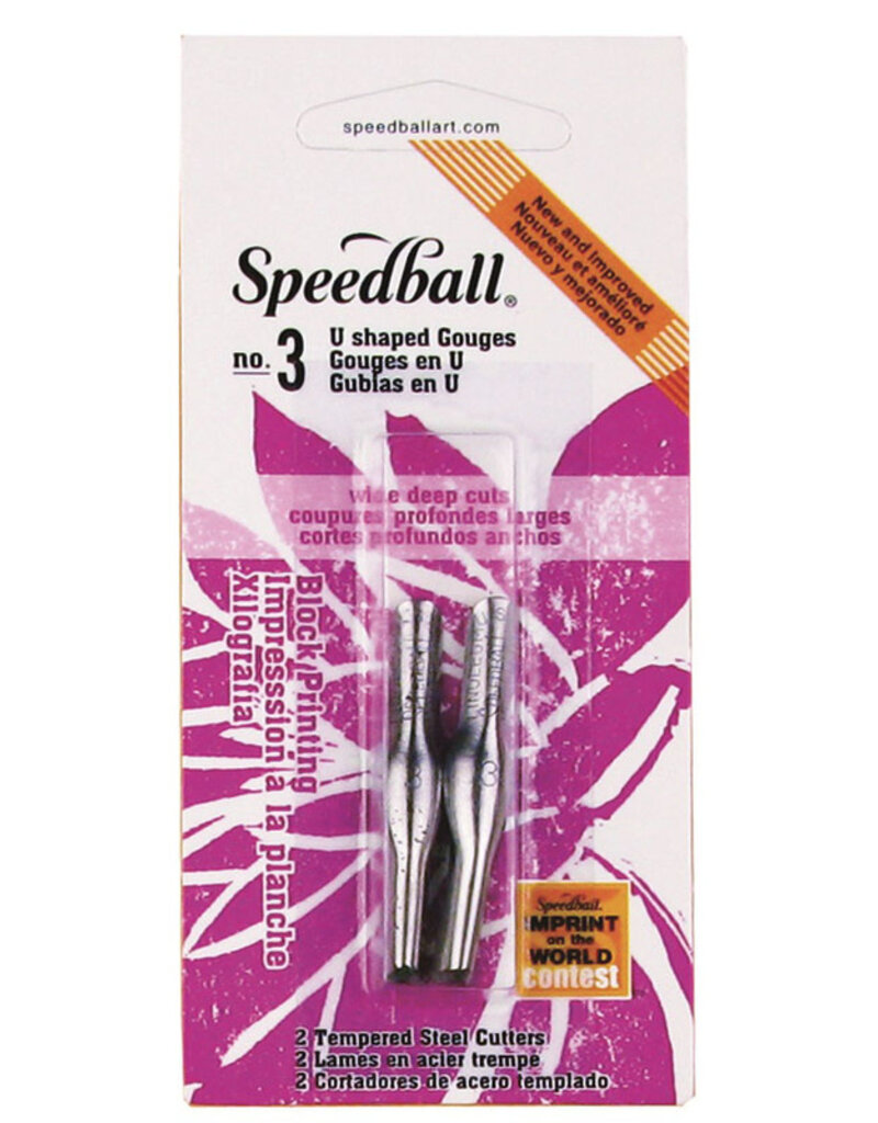 Speedball Speedball Lino Cutter Blades (2 pack) #3 (U-shaped Gouges)