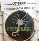 Free Hugs Alien Cross Stitch Kit
