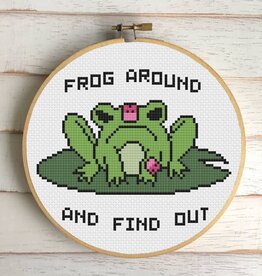 Frog Around Cross Stitch