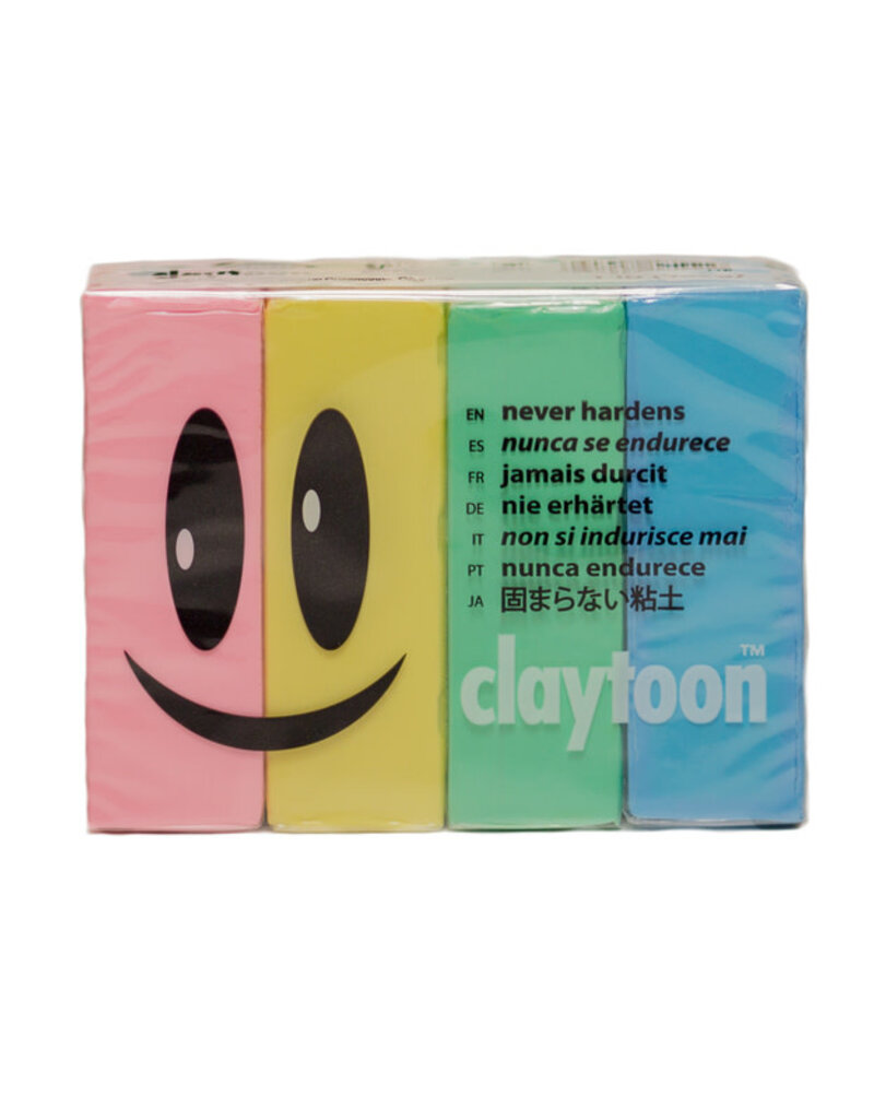 Claytoon Modeling Clay 4 pack (1lb) Sweetheart Color Set