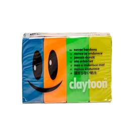 Claytoon Modeling Clay 4 pack (1lb) Mutant Color Set