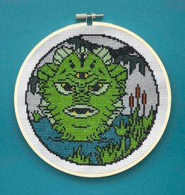 Toxic Swamp Monster Cross Stitch