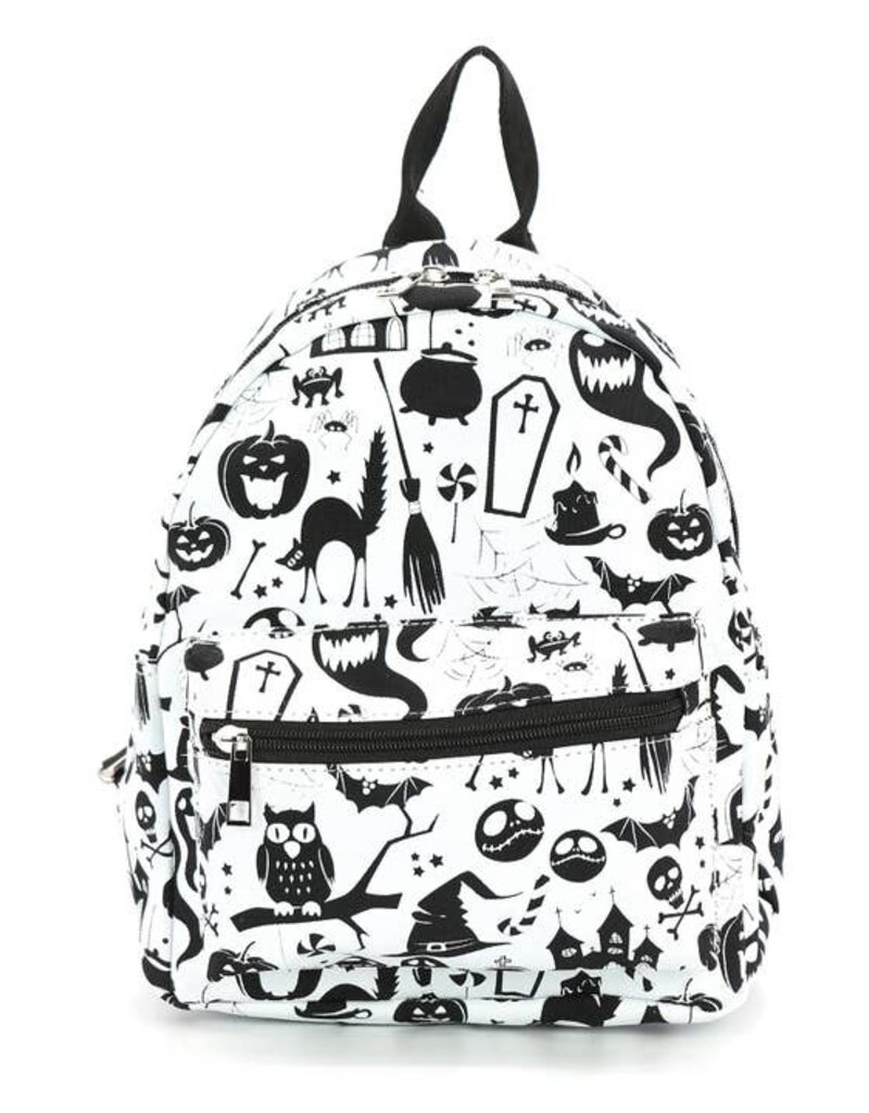 Spooky Nights Collage Mini Backpack