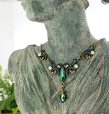 1928 Jewelry 1928 Jewelry Blue Iridescent AB Pendant Necklace 16"