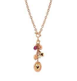 1928 Jewelry 1928 Jewelry Manor House Pink Purple Rose Crystal Heart