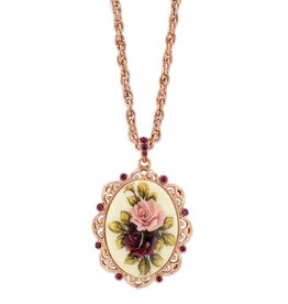 1928 Jewelry 1928 Jewelry Manor House Victorian Pendant Necklace 28"
