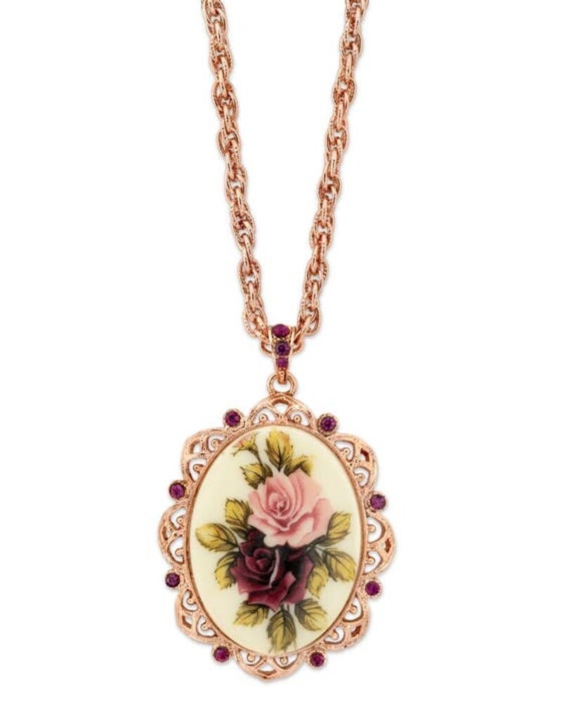 1928 Jewelry 1928 Jewelry Manor House Victorian Pendant Necklace 28"