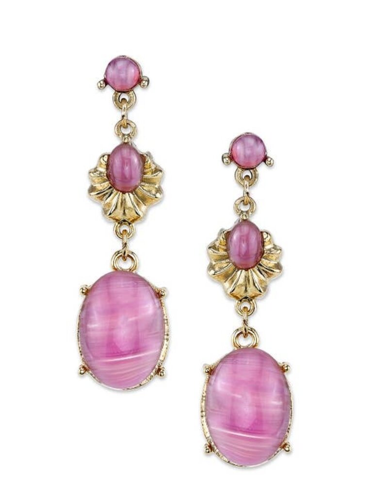 1928 Jewelry 2028 Jewelry Light Purple Teardrop Earrings