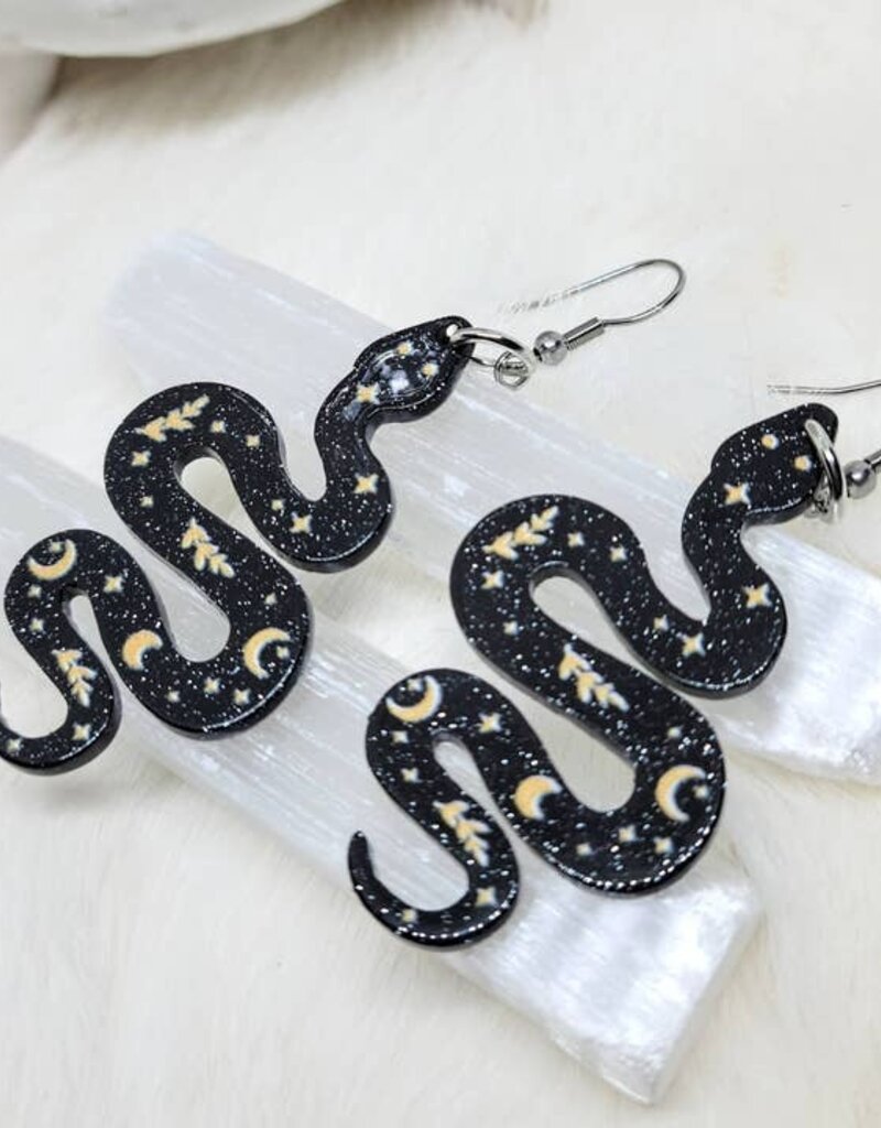 Acrylic Snake Earrings