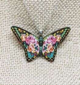 Blue Butterfly Necklace
