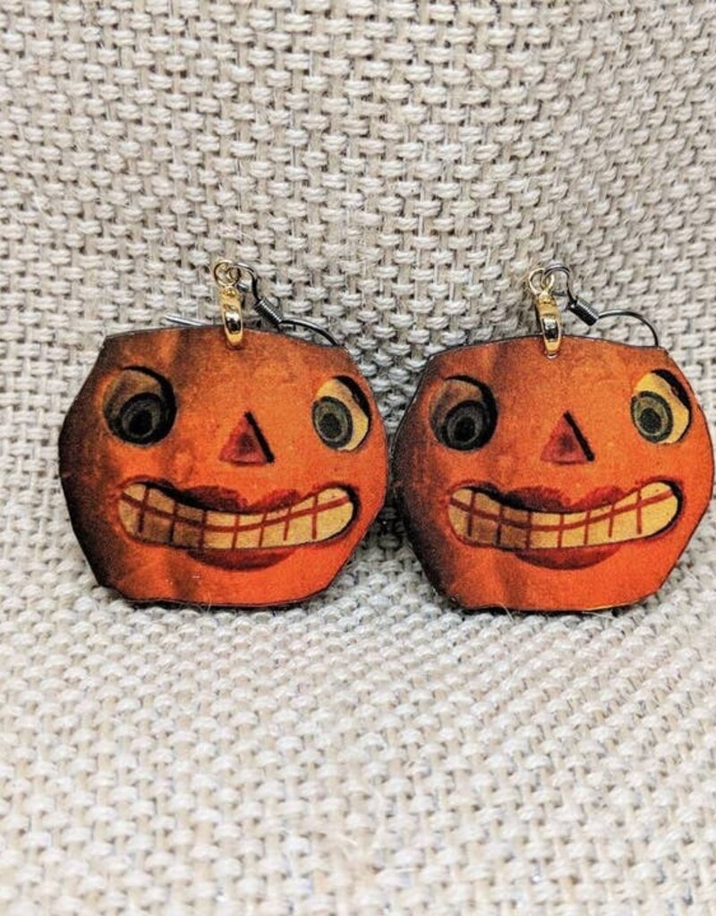 Creepy Pumpkin Earrings