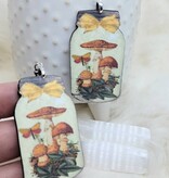 Fungus Earrings - Mushroom Jar Earrings