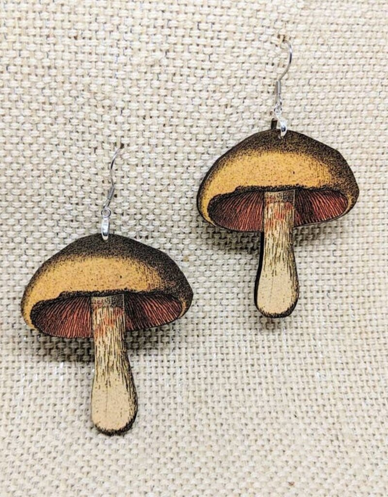Mushroom Fungus Earrings