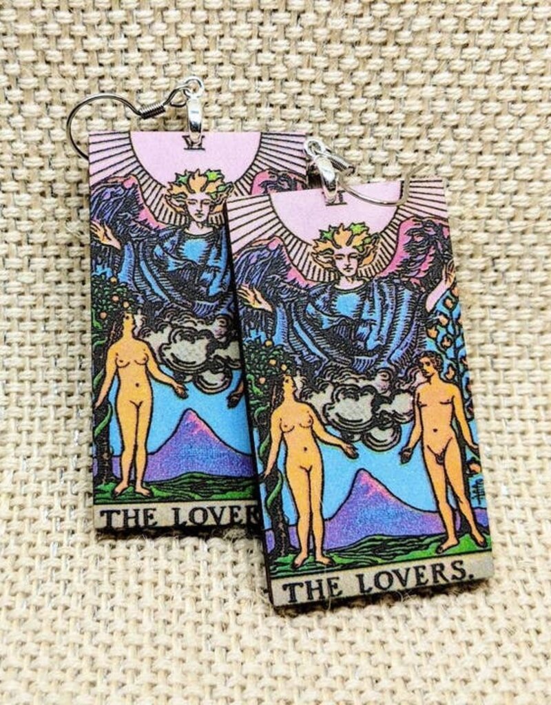Tarot Card Earrings- The Lovers