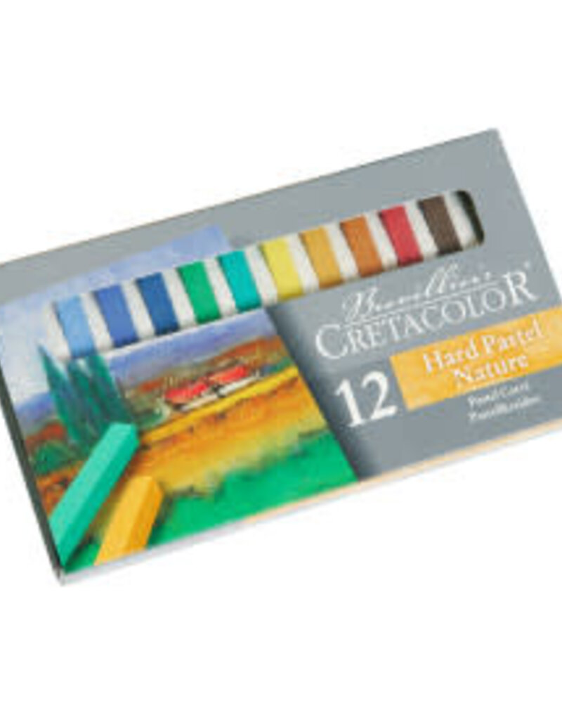 Cretacolor Hard Pastel Set, 12-Color Nature Set