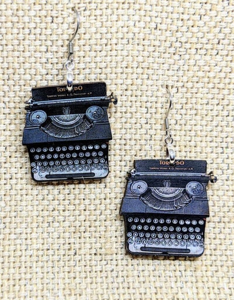 Typewriter Earrings - Reddi-Arts Typewriter Earrings - Reddi-Arts